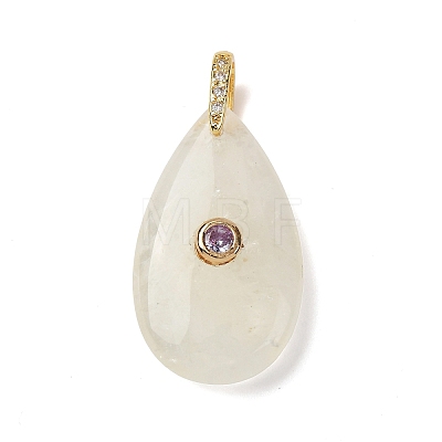 Natural Lemon Jade Pendants G-B188-01G-01-1