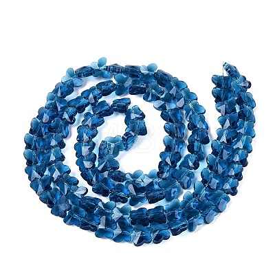 Transparent Glass Beads Strands GLAA-Q118-01A-B01-1