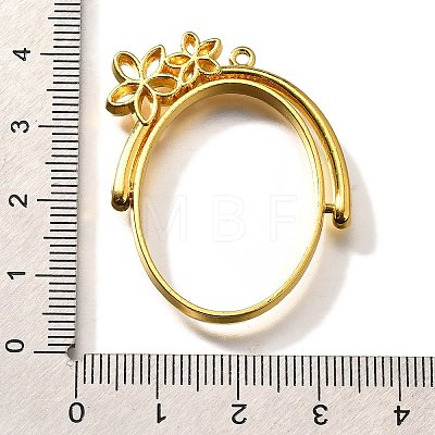 Alloy Open Back Bezel Pendants PALLOY-I223-14G-1