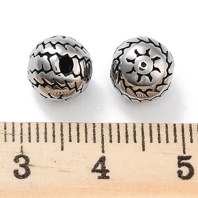 304 Stainless Steel Beads STAS-M057-24AS-1