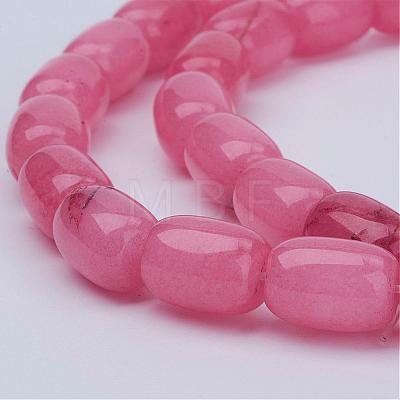 Barrel Shaped Gemstone Natural Rhodochrosite Stone Beads Strands G-S114-10-1