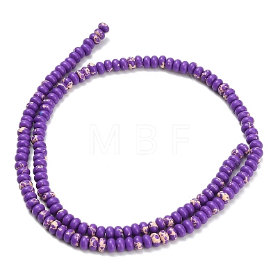 Synthetic Imperial Jasper Beads Strands G-L635-A09-4x2mm-05-1