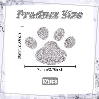 12 Bags Footprint Hotfix Rhinestone PATC-ME0001-45-1