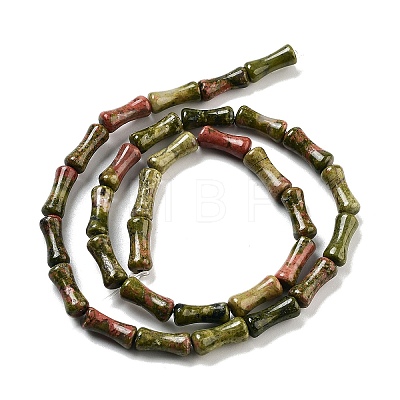 Natural Unakite Beads Strands G-Q178-A10-01-1