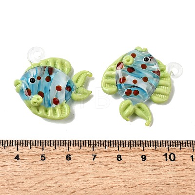 Handmade Lampwork Pendants LAMP-B035-01A-02-1