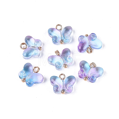 Alloy Glass Pendants GLAA-P080-01G-08-1
