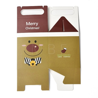 Christmas Theme Paper Fold Gift Boxes CON-G011-01C-1