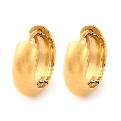 316 Surgical Stainless Steel Hoop Earrings for Women EJEW-G429-01A-G-1