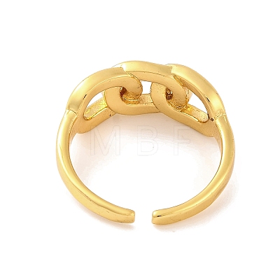 Brass Open Cuff Rings RJEW-U009-21G-1