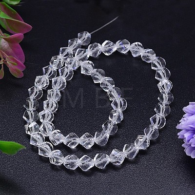 Faceted Polyhedron Imitation Austrian Crystal Bead Strands G-M183-10mm-01A-1