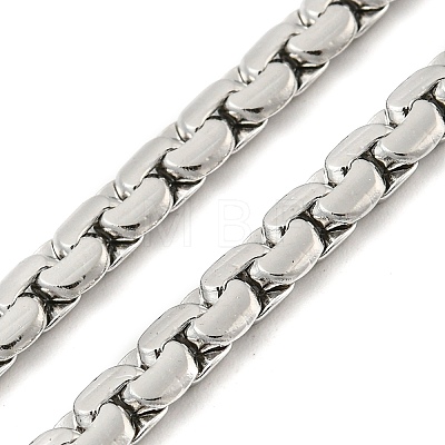 304 Stainless Steel Chain Necklaces NJEW-P295-02P-1