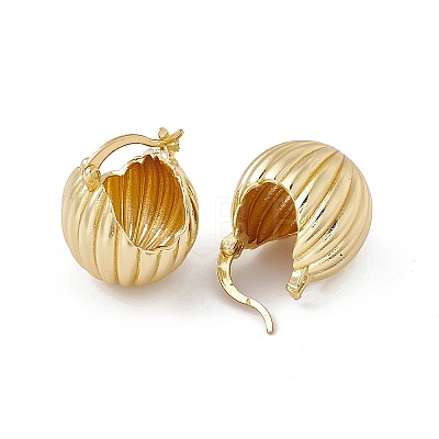 Rack Plating Brass Hoop Earrings for Women EJEW-M213-48G-1