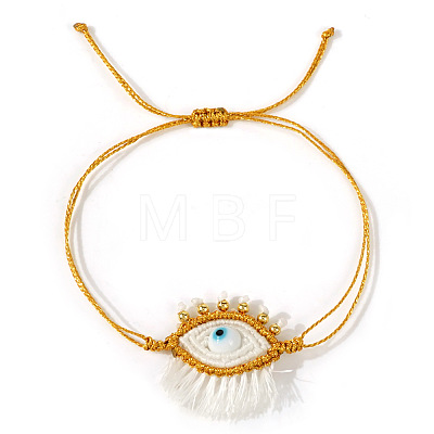 Bohemian Handmade Evil Eye with Tassels Charm Bracelets DD3268-1-1