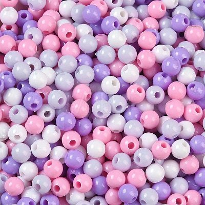 Opaque Acrylic Beads OACR-H118-07B-03-1