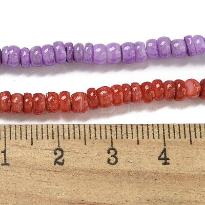 Dyed Natural Freshwater Shell Beads Strands BSHE-G039-07-1