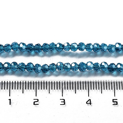 Electroplate Transparent Glass Beads Strands EGLA-A035-T3mm-A12-1