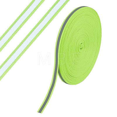Reflective Polyester Ribbons SRIB-WH0011-477-1