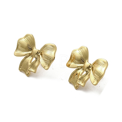 Ion Plating(IP) 304 Stainless Steel Stud Earrings EJEW-C082-05G-1