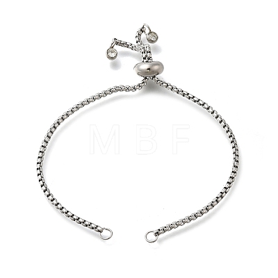 Adjustable 304 Stainless Steel Slider Bracelet/Bolo Bracelets Making STAS-I153-03P-01-1