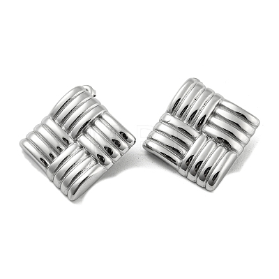 Non-Tarnish 304 Stainless Steel Stud Earrings LS-EJEW-M233-12P-1