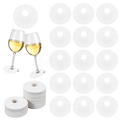 Paper Wine Glass Charms AJEW-WH0009-60A-01-1