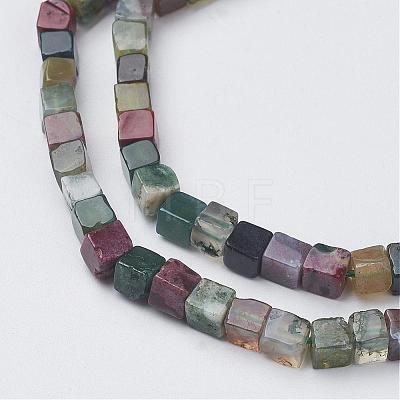 Natural Indian Agate Beads Strands G-G968-H08-1