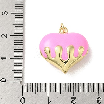 Rack Plating Brass Enamel Pendants KK-S366-05G-09-1