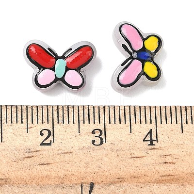 Transparent Glass Enamel Beads LAMP-C023-02-1