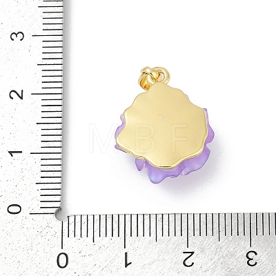 UV Plating Brass Pendants KK-R213-15G-02-1