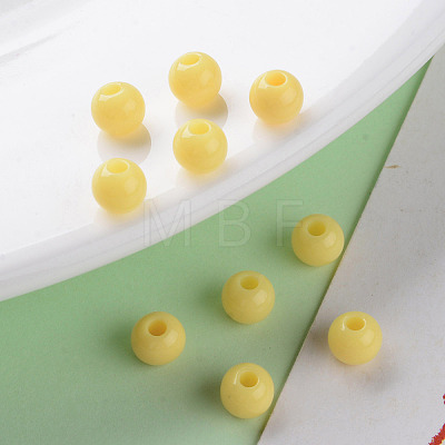 Opaque Acrylic Beads MACR-S370-C6mm-SS2105-1