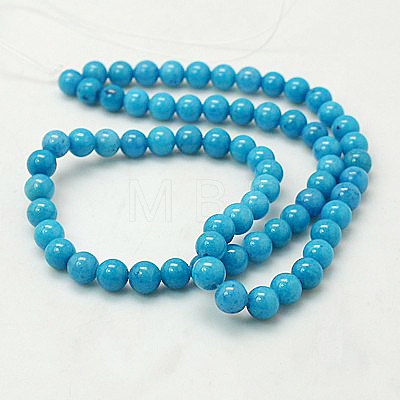 Natural Mashan Jade Round Beads Strands G-D263-12mm-XS20-1