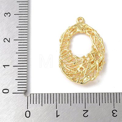 Brass Micro Pave Cubic Zirconia Pendants KK-P290-52G-01-1