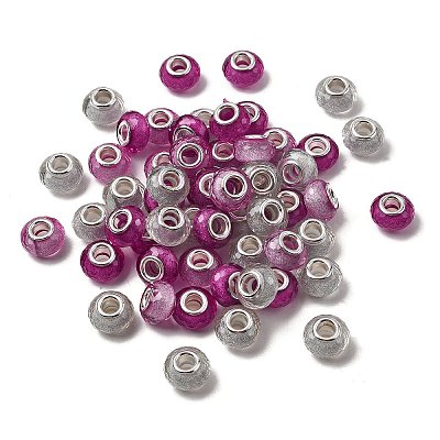 Faceted Resin European Beads RESI-C063-01I-1