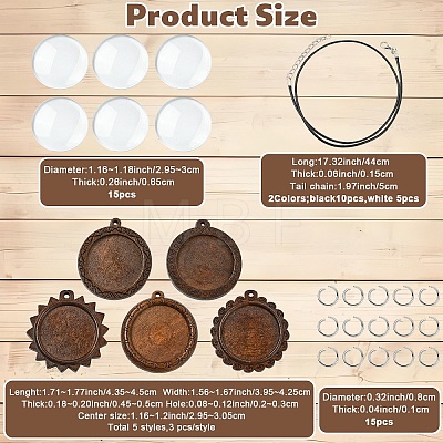 DIY Necklaces Makings Kits DIY-YW0018-25-1