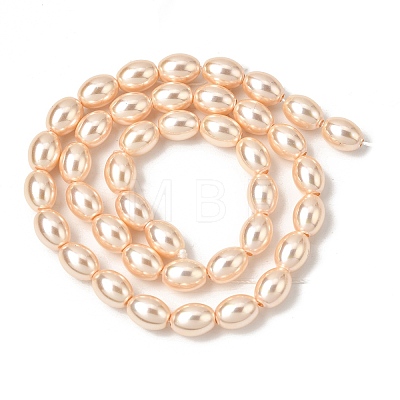 Electroplated Shell Pearl Beads Strands BSHE-B008-07C-1