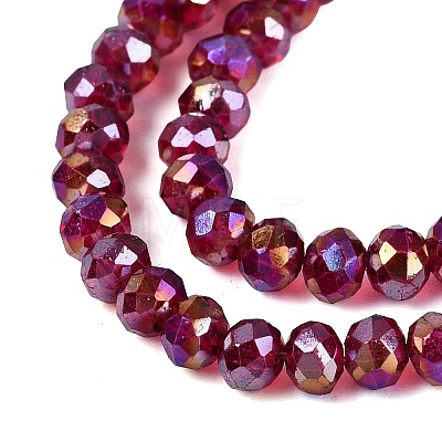 Baking Electroplate Glass Beads Strands DGLA-TAC0003-2mm-02-1