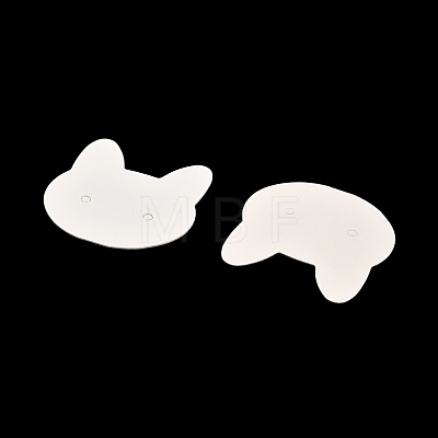 100Pcs Cat Shaped Paper Earring Display Cards X-EDIS-M004-01B-1