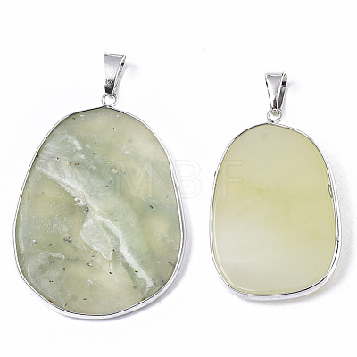 Natural New Jade Pendants G-R461-17D-1