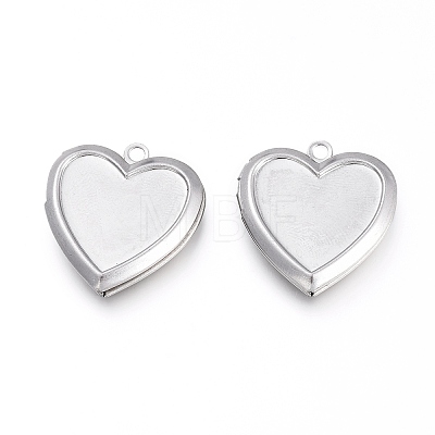 Non-Tarnish 304 Stainless Steel Locket Pendants LS-STAS-K192-09P-1