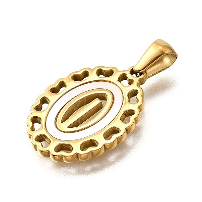 Golden 304 Stainless Steel Pendants STAS-K300-02G-I-1