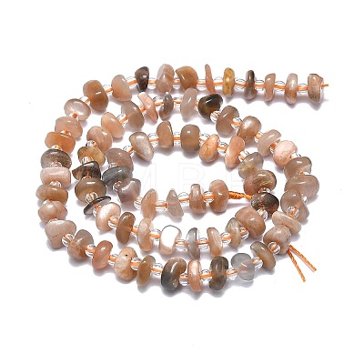 Natural Multi-Moonstone Beads Strands G-F715-068-1