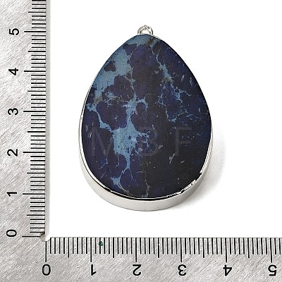 Synthetic Imperial Jasper Pendants G-P614-03P-01-1