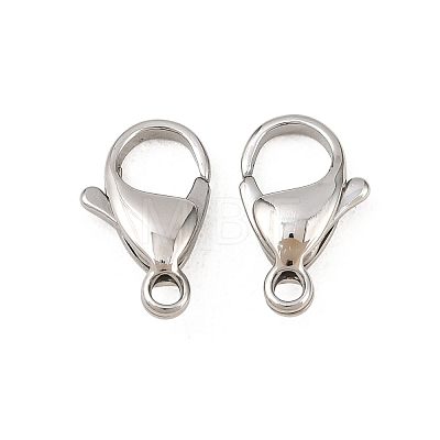 Tarnish Resistant 316 Surgical Stainless Steel Lobster Claw Clasps STAS-316-FL15A-1