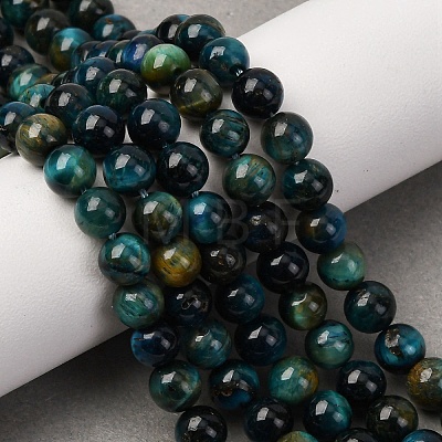 Grade AB Natural Tiger Eye Beads Strands G-B133-A02-6MM-07-1
