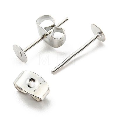 Iron Stud Earring Findings IFIN-Q001-01A-P-1