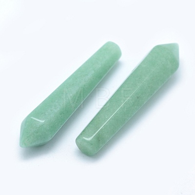 Natural Green Aventurine Pointed Beads G-E490-E13-01-1