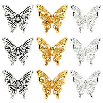 30Pcs 3 Colors Tibetan Style Alloy Beads FIND-CJ0004-69-1