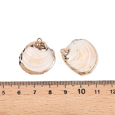 Natural Sea Shell Pendants SSHEL-N038-20-1