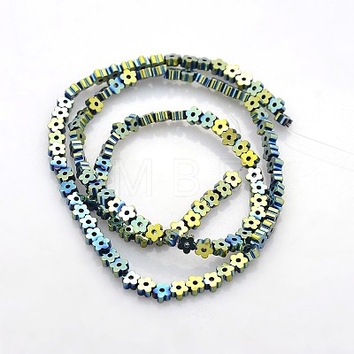 Electroplate Non-magnetic Synthetic Hematite Beads Strands G-J217D-07-1