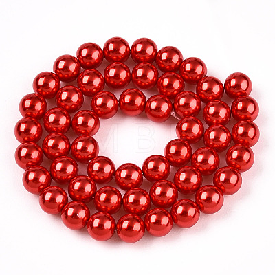 Glass Pearl Beads Strands HY-G002-01D-07-1